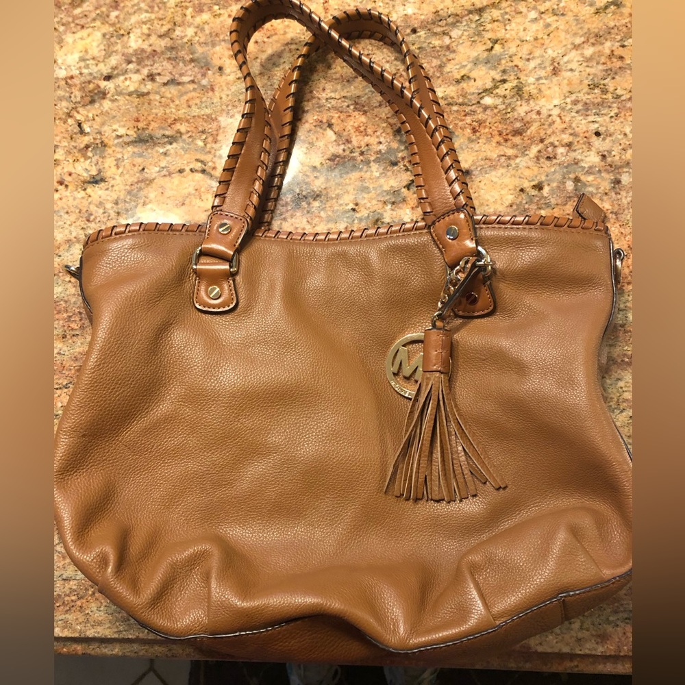 MICHAEL KORS brown shoulder handbag